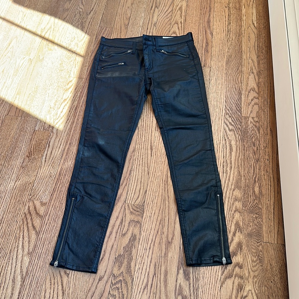 Rag & Bone black jeans with zipper details